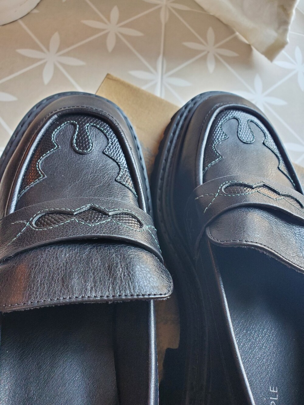 Free People Women's Black Darci Platform Loafer-NEW-size 9 - Picture 6 of 8